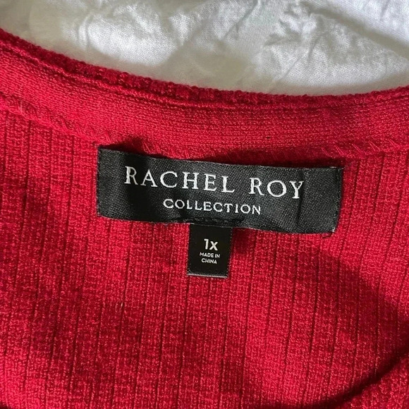 Rachel Roy Collection burgundy knit midi dress - Picture 5 of 12